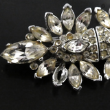 Crystals Brooch, Converting to Two Clips.