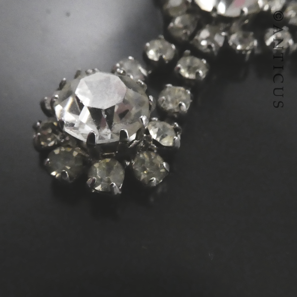 Vintage Costume Jewellery Necklace, Crystals.