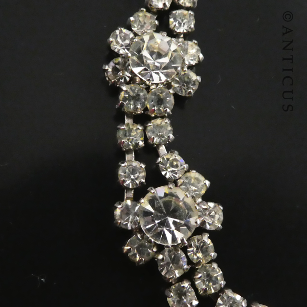 Vintage Costume Jewellery Necklace, Crystals.