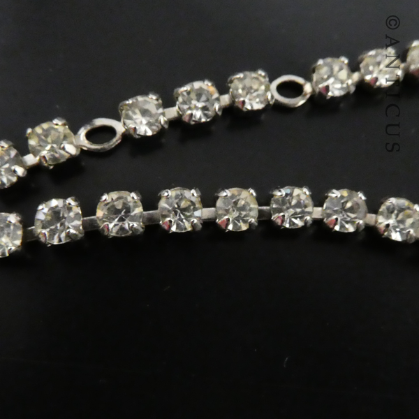 Vintage Costume Jewellery Necklace, Crystals.