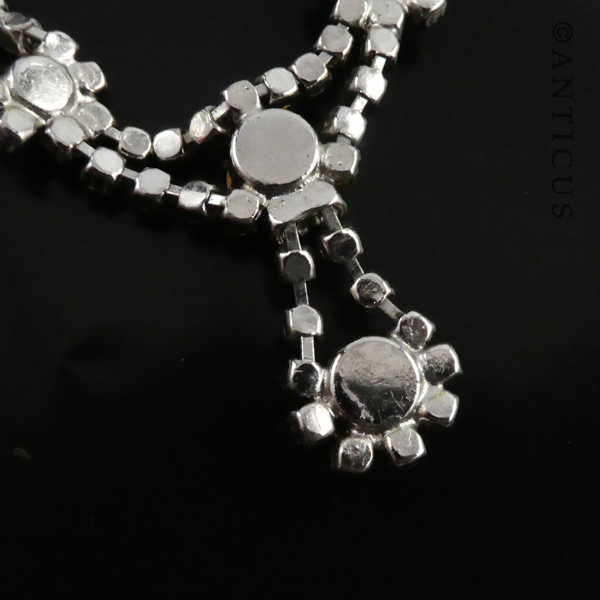 Vintage Costume Jewellery Necklace, Crystals.