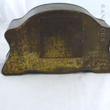 Vintage Biscuit Tin Clock, Chinoiserie Decoration.