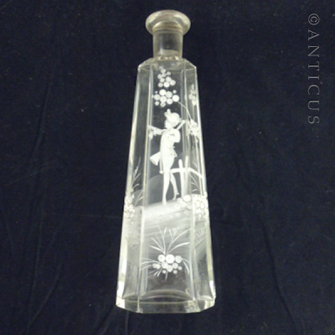 Mary Gregory Perfume Flask.