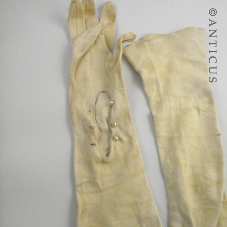 Ball Gown Length Kid Gloves.