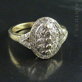 Diamond and Gold Dress Ring.