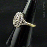 Diamond and Gold Dress Ring.