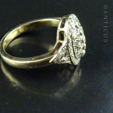 Diamond and Gold Dress Ring.