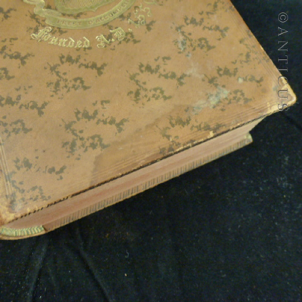 Leather-Bound Histoire de la Réfugiés Protestants.