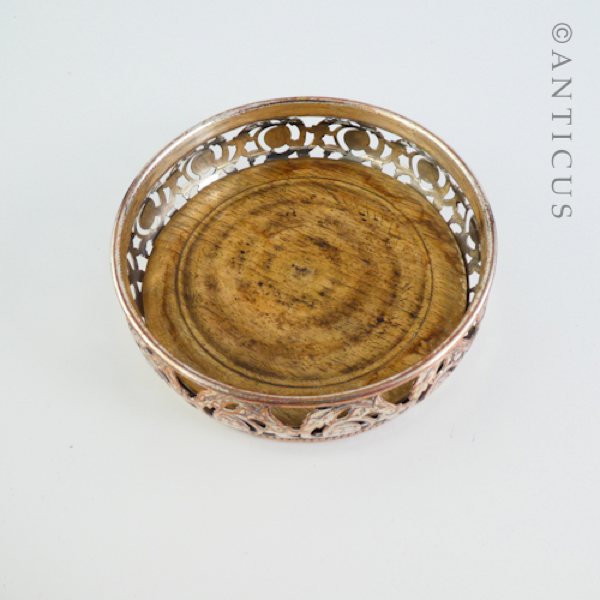 Pair of Old Sheffield Plate Decanter Coasters.