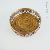 Pair of Old Sheffield Plate Decanter Coasters.