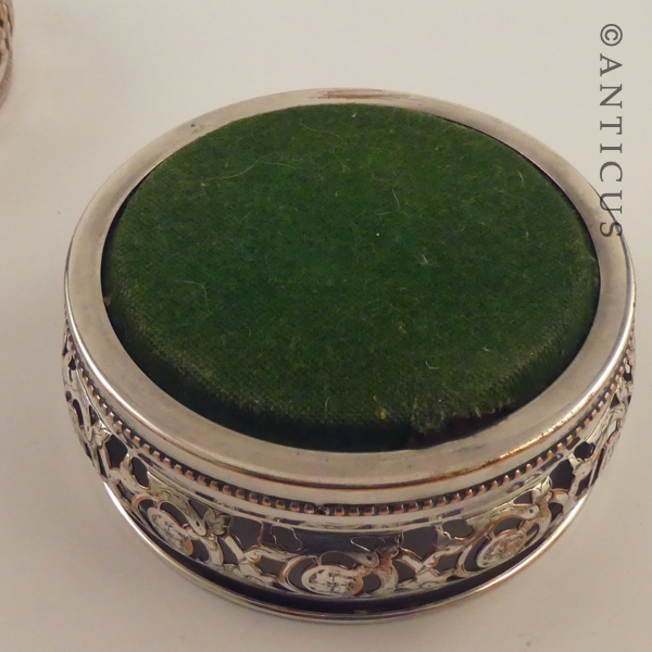 Pair of Old Sheffield Plate Decanter Coasters.