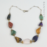 Natural Semi-Precious Stones Necklace.