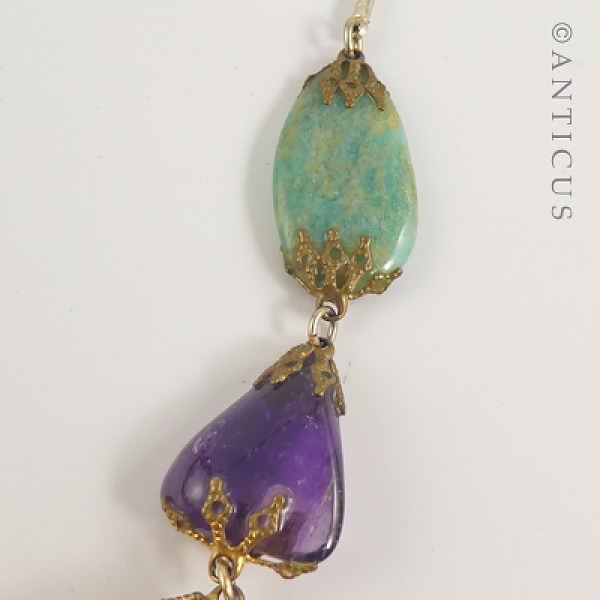 Natural Semi-Precious Stones Necklace.