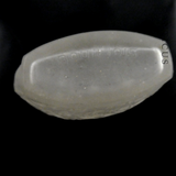 Small Vintage Scent Bottle, Frosted Pressed Glass.