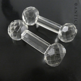 Pair of Large Antique Crystal Knife Rests.