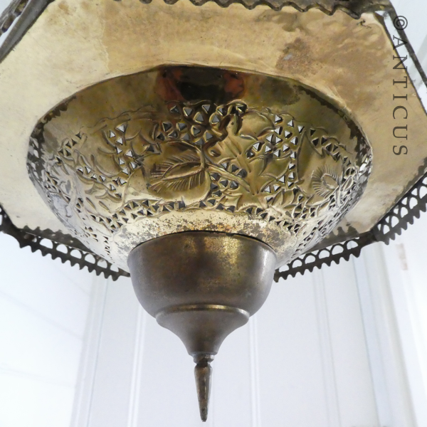 Middle Eastern Brass Celing Light.