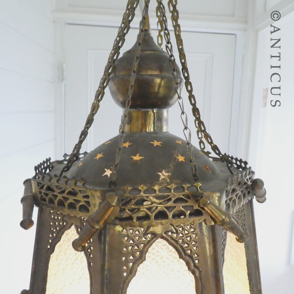 Middle Eastern Brass Celing Light.