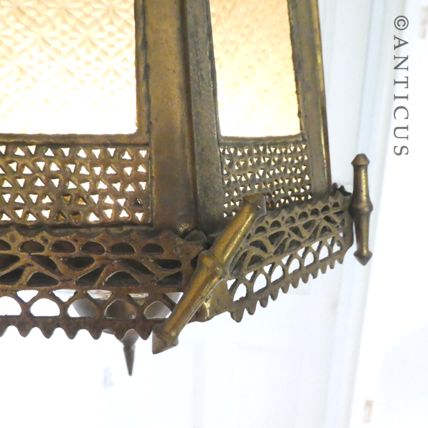 Middle Eastern Brass Celing Light.