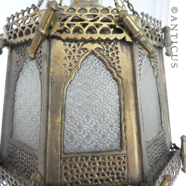 Middle Eastern Brass Celing Light.