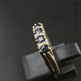 Gold, Sapphire and Diamond Ring.