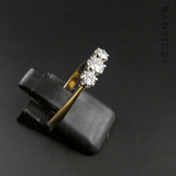 Vintage 18ct Gold, 3 Diamond Ring.