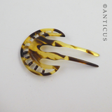 Tortoiseshell-Patterned Small Hair Comb.