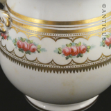 Vintage Lidded Jar, Gilding and Roses.