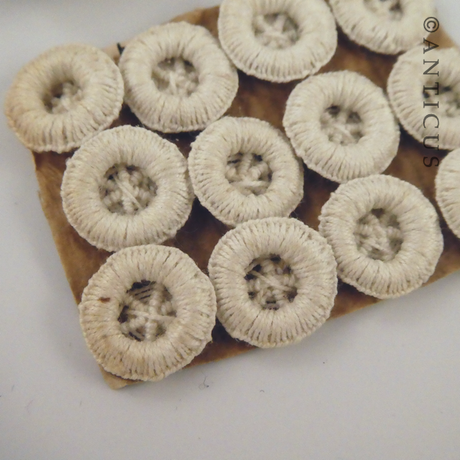 Handmade Dorset Linen Thread Buttons.