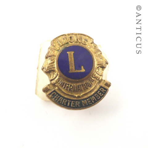 Charter Member Lions Club Badge