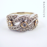 Gold, Diamond and Platinum Ring.