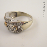 Gold, Diamond and Platinum Ring.
