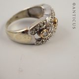 Gold, Diamond and Platinum Ring.