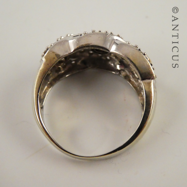 Gold, Diamond and Platinum Ring.