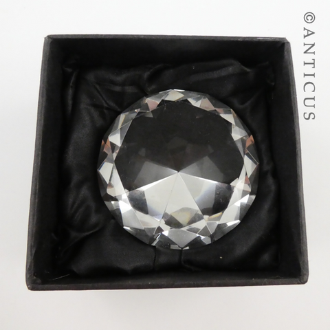 Large Faceted Novelty Crystal.
