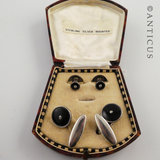 Silver, Black and Pearl Cufflinks and Studs..