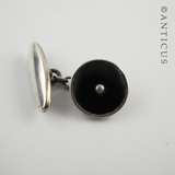 Silver, Black and Pearl Cufflinks and Studs..