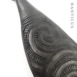 Large Carved Maori Patu