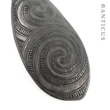 Large Carved Maori Patu