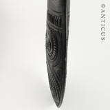 Large Carved Maori Patu