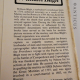 Mutiny on the Bounty, 1789. Bligh's Log Book.