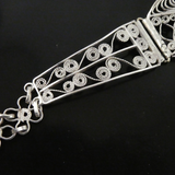 Middle Eastern Filigree Silver Bracelet.