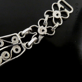 Middle Eastern Filigree Silver Bracelet.