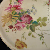 Royal Worcester Handpainted Teapot Stand, 1902.