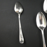 Grapefruit Spoons, Sterling Silver Set of Six, Date 1794.