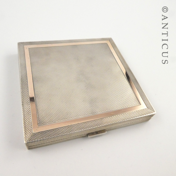 Asprey Silver and Gold Vintage Powder Compact.