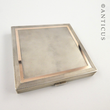 Asprey Silver and Gold Vintage Powder Compact.