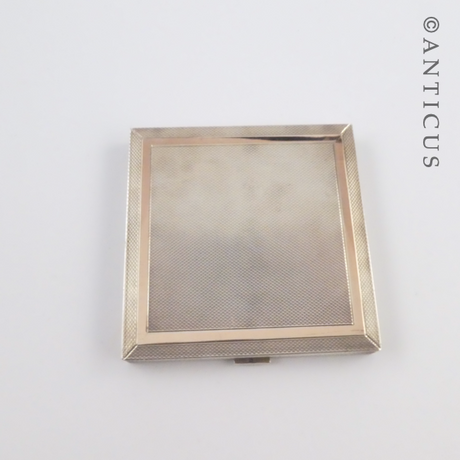 Asprey Silver and Gold Vintage Powder Compact.
