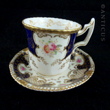 Antique Set Demi Tasse Coffee Cups and Saucers.