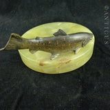 Trout Pin Dish, Onyx and Bronze.