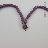 Amethyst-Glass Vintage Bead Necklace.